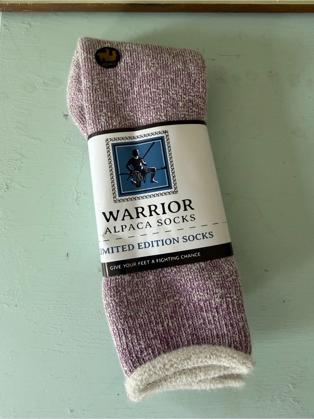 Warrior Limited Edition Ultra Violet Alpaca Socks Size L 10-13 NEW